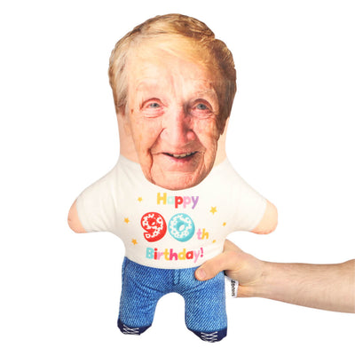 90th Birthday Face Pillow