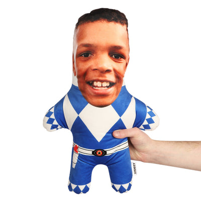 Blue Ranger Face Pillow