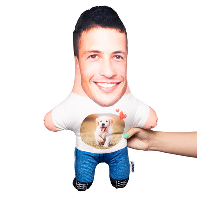 Photo Dog T-Shirt Face Pillow