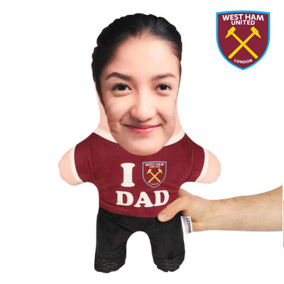 I Love Dad West Ham Face Pillow